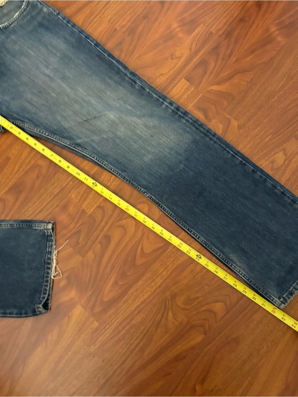 Y2K Volcom Enowen Embroidered Blue Denim Jeans Size 36x32 Surf USA Vintage Baggy - Picture 3 of 9